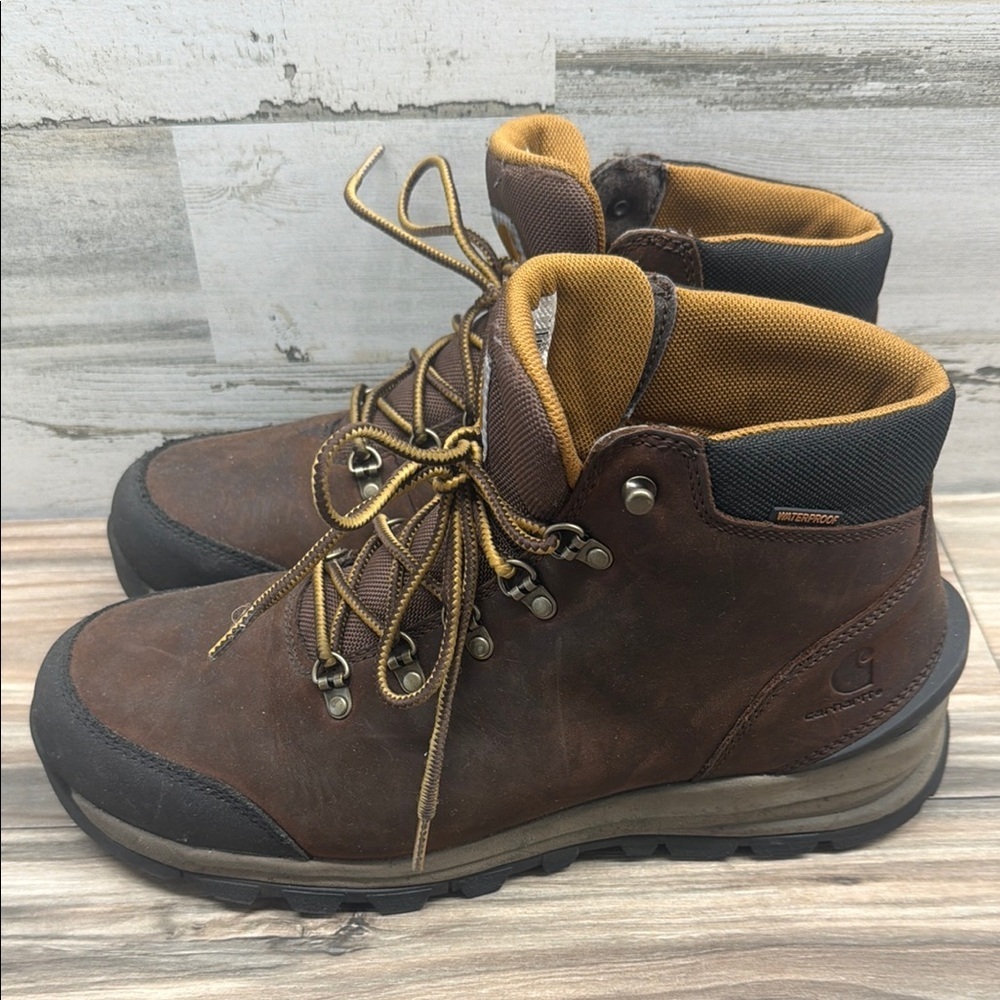 Carhartt Gilmore 5-Inch Alloy Toe Work Hiker Boots Brown Leather Men 13